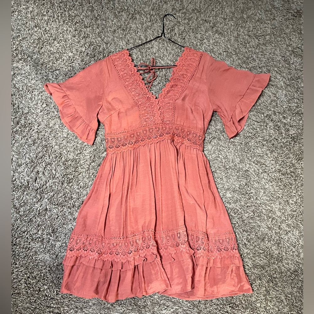 FRANCESCAS PINK/ORANGE DRESS